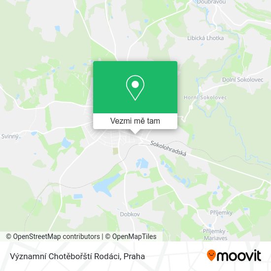 Významní Chotěbořští Rodáci mapa