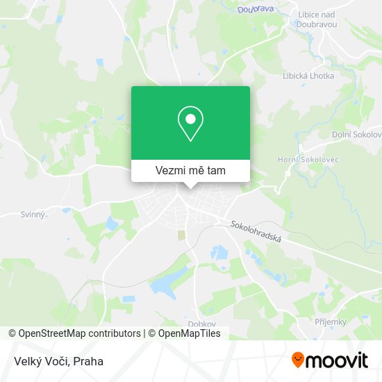 Velký Voči mapa