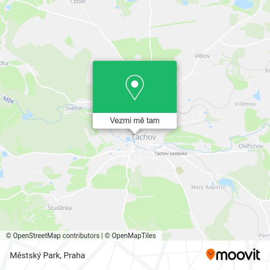 Městský Park mapa