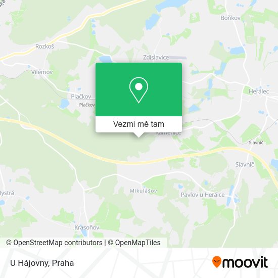 U Hájovny mapa