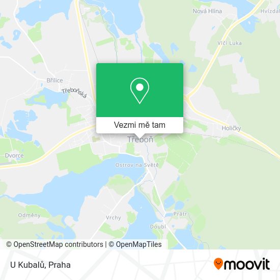 U Kubalů mapa