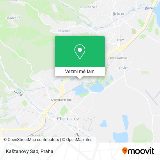 Kaštanový Sad mapa