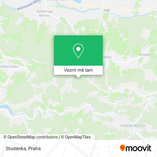 Studánka mapa