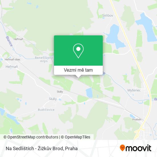 Na Sedlištích - Žižkův Brod mapa