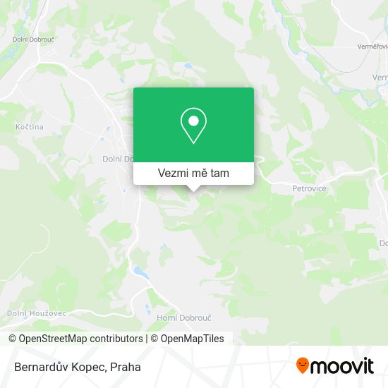 Bernardův Kopec mapa