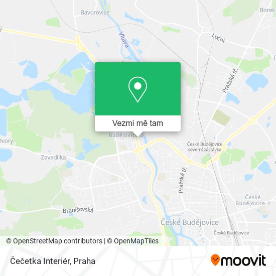 Čečetka Interiér mapa