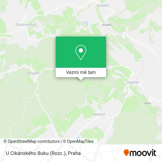 U Cikánského Buku (Rozc.) mapa