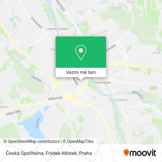 Česká Spořitelna, Frýdek-Místek mapa