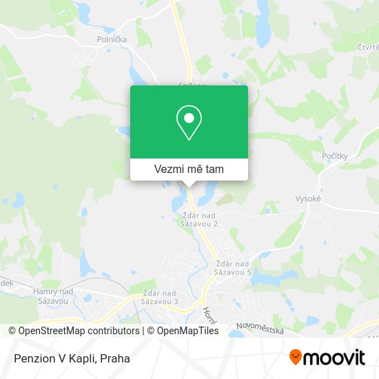 Penzion V Kapli mapa
