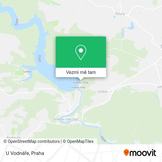 U Vodnáře mapa