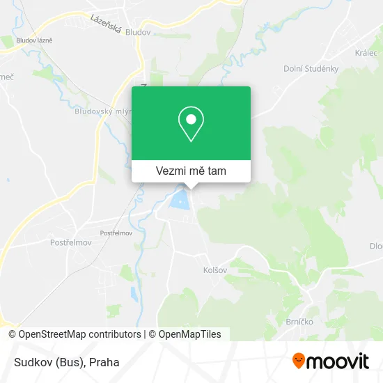 Sudkov (Bus) mapa