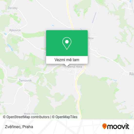Zvěřinec mapa