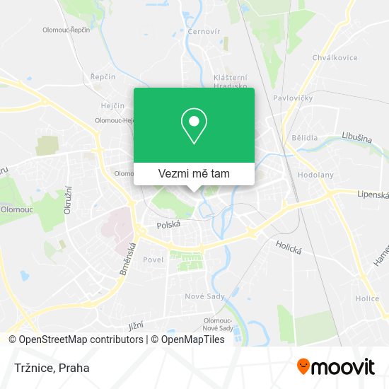 Tržnice mapa
