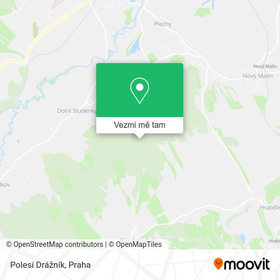 Polesí Drážník mapa