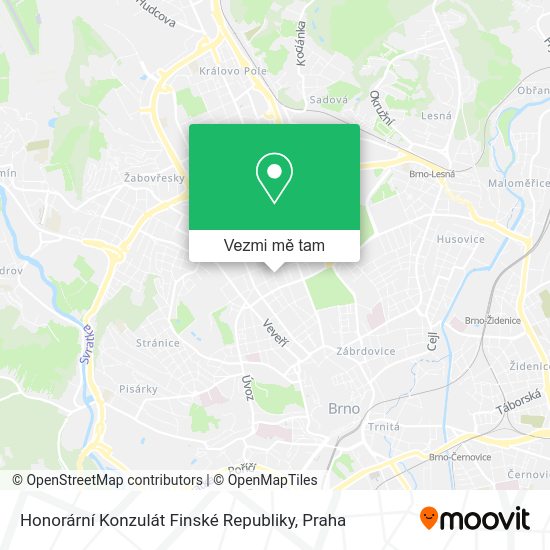 Honorární Konzulát Finské Republiky mapa