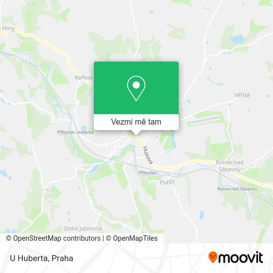 U Huberta mapa