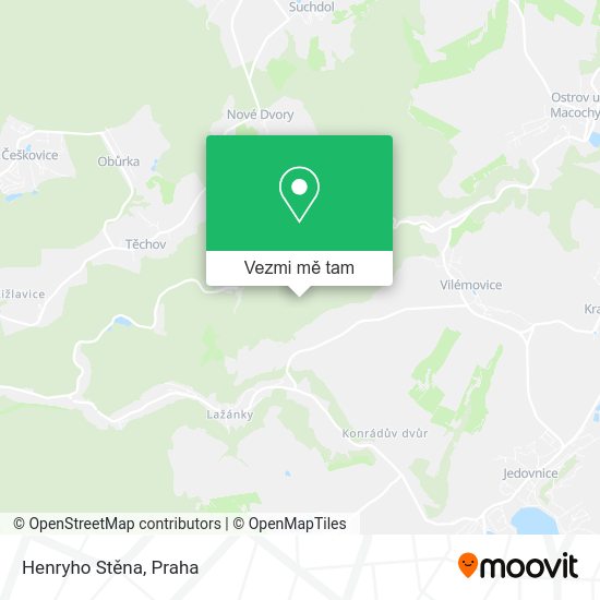 Henryho Stěna mapa