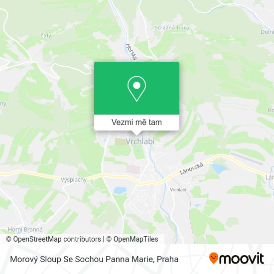 Morový Sloup Se Sochou Panna Marie mapa