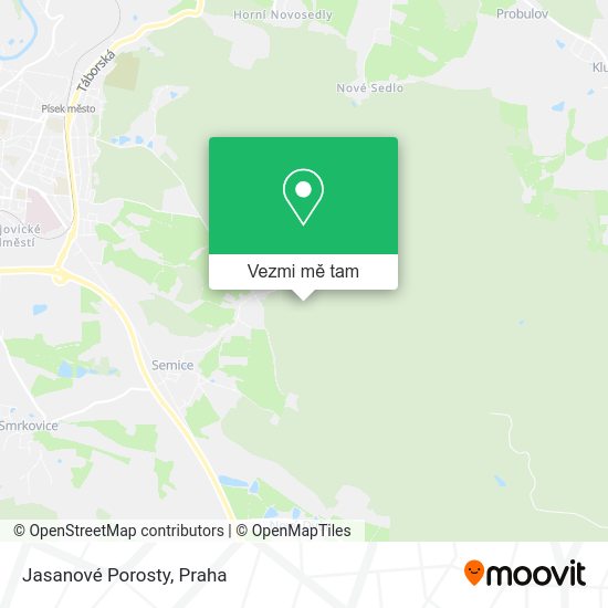 Jasanové Porosty mapa