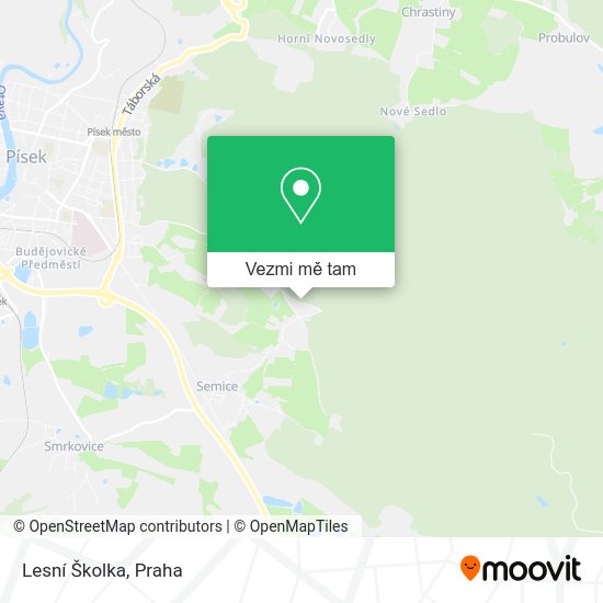 Lesní Školka mapa