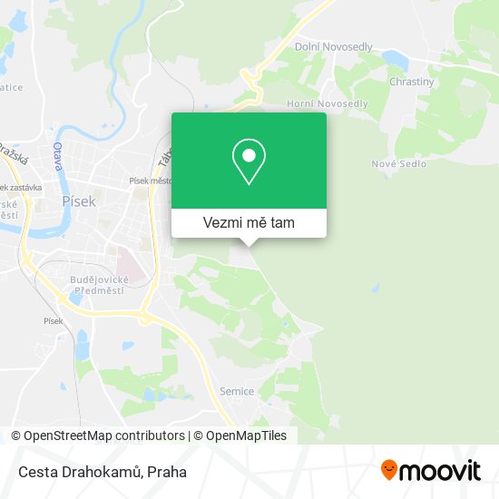 Cesta Drahokamů mapa