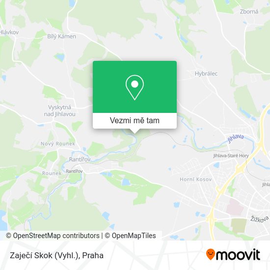 Zaječí Skok (Vyhl.) mapa
