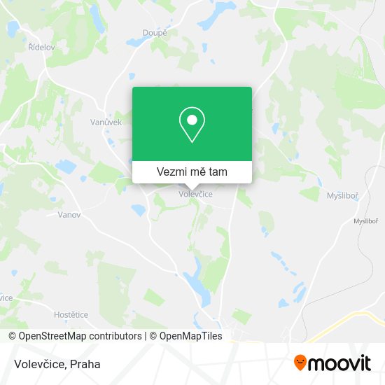Volevčice mapa
