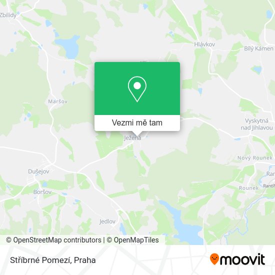 Stříbrné Pomezí mapa