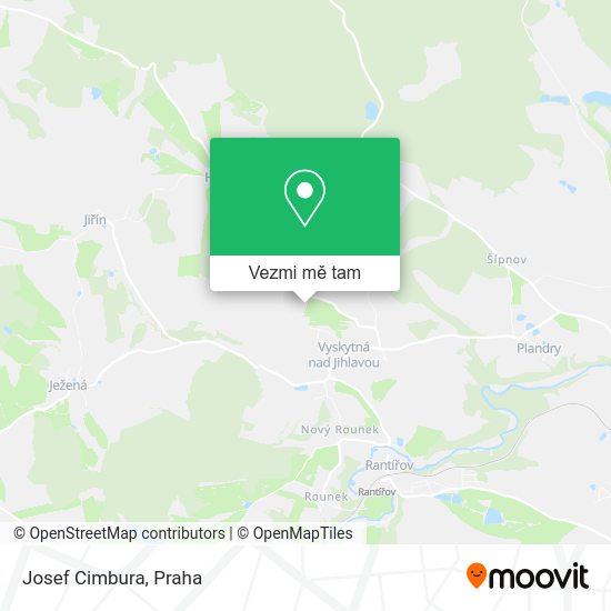 Josef Cimbura mapa
