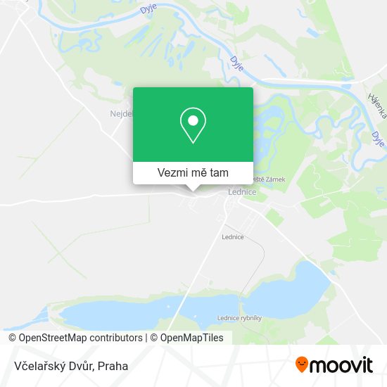 Včelařský Dvůr mapa