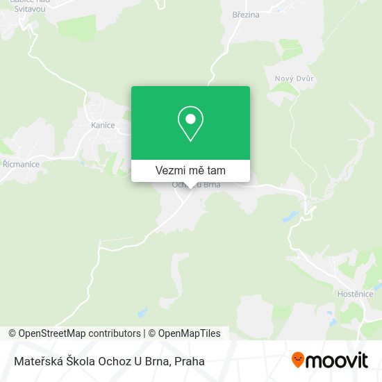 Mateřská Škola Ochoz U Brna mapa