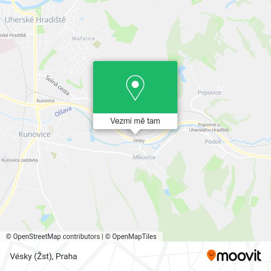 Vésky (Žst) mapa