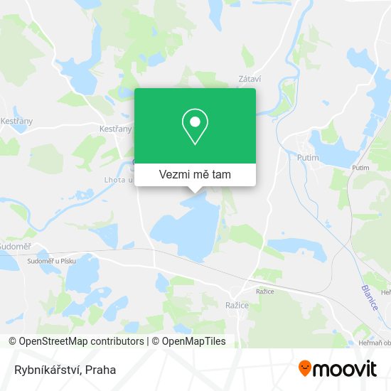 Rybníkářství mapa