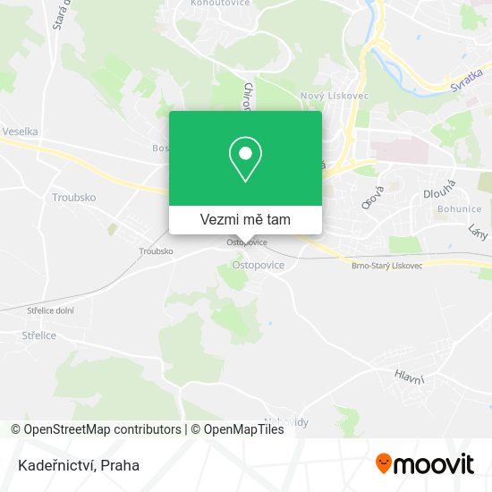Kadeřnictví mapa