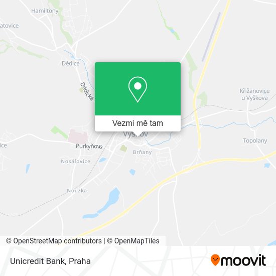 Unicredit Bank mapa