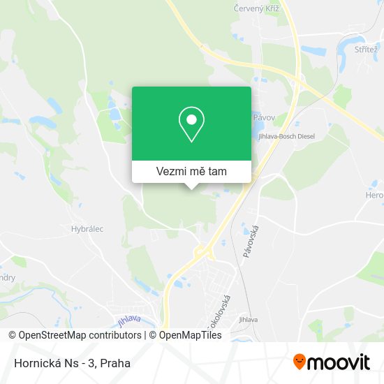 Hornická Ns - 3 mapa