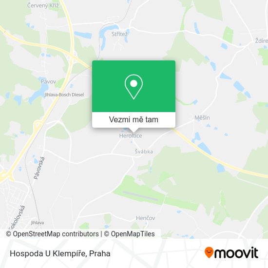 Hospoda U Klempíře mapa