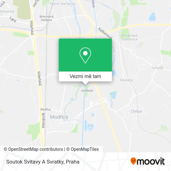 Soutok Svitavy A Svratky mapa