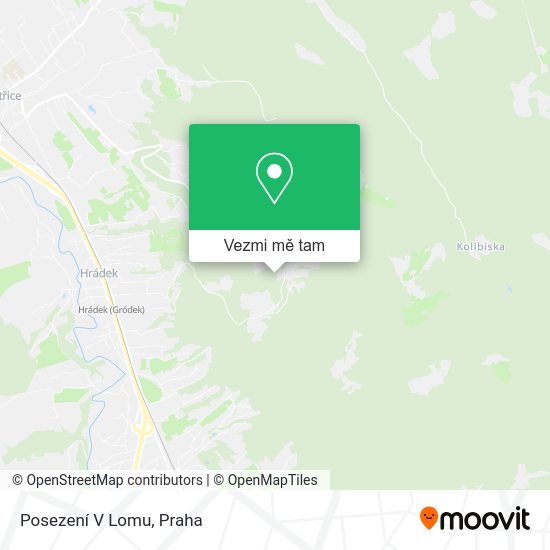 Posezení V Lomu mapa
