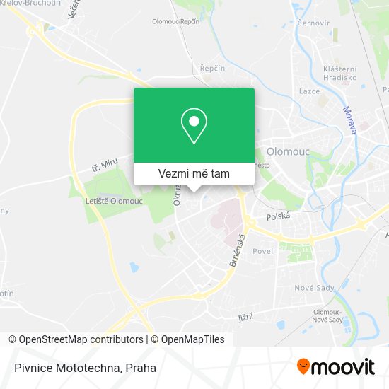 Pivnice Mototechna mapa
