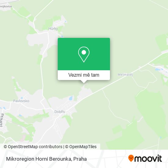 Mikroregion Horní Berounka mapa