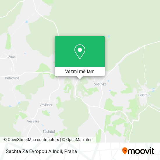 Šachta Za Evropou A Indií mapa