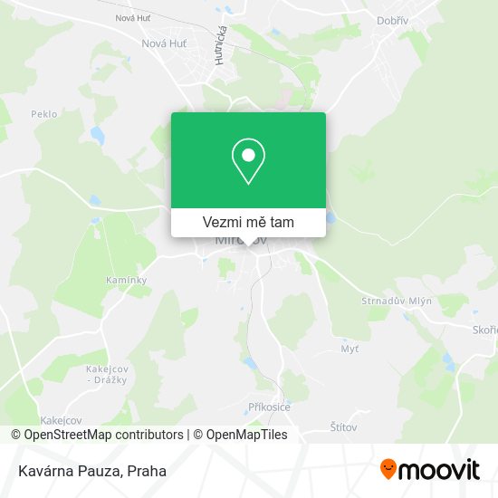 Kavárna Pauza mapa