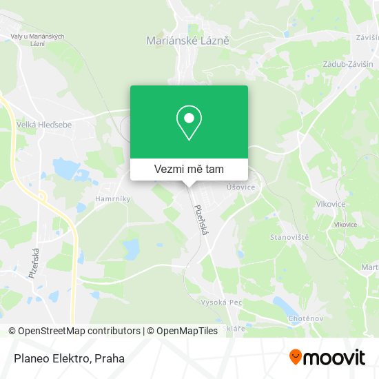 Planeo Elektro mapa