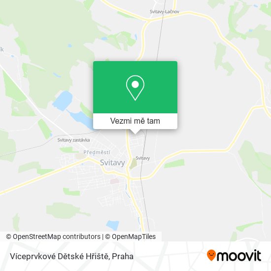 Víceprvkové Dětské Hřiště mapa