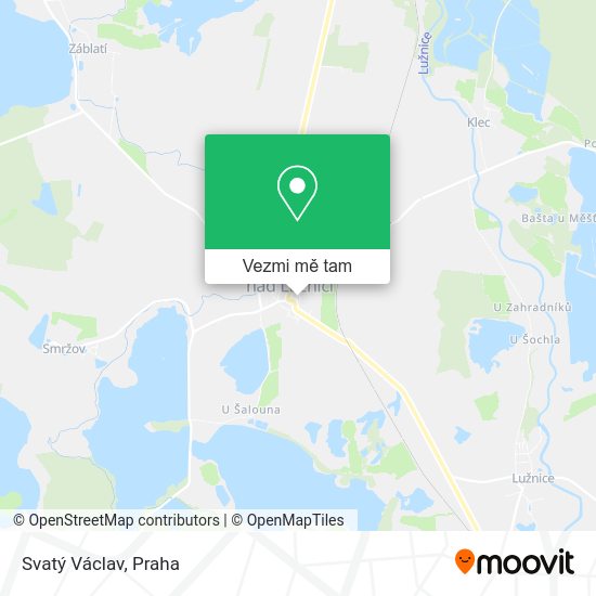 Svatý Václav mapa
