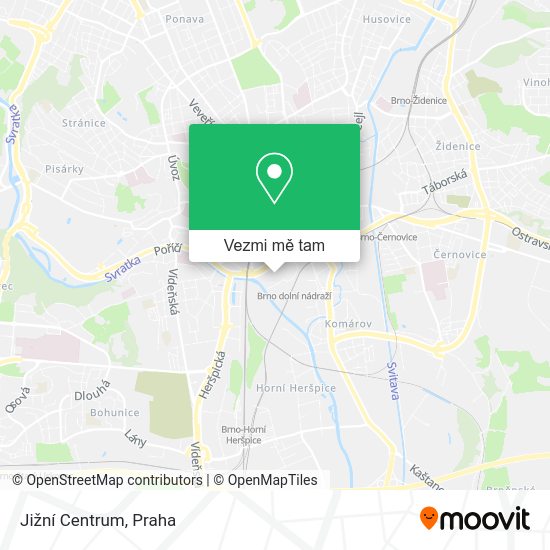 Jižní Centrum mapa