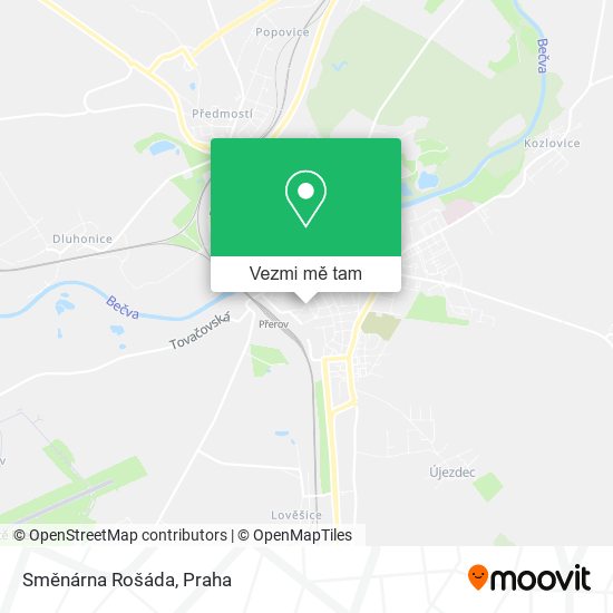 Směnárna Rošáda mapa