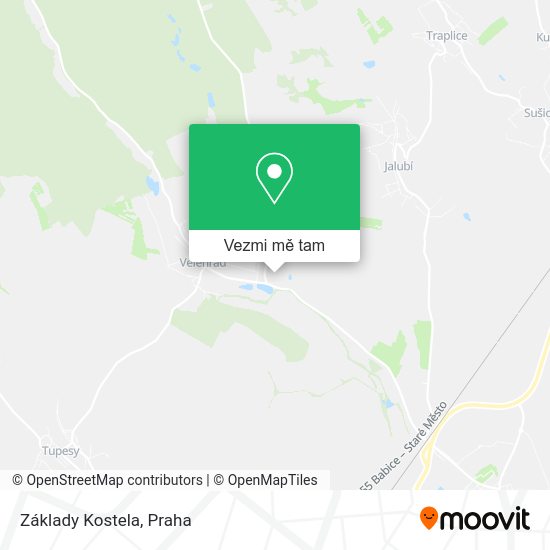 Základy Kostela mapa