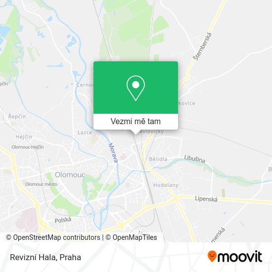 Revizní Hala mapa